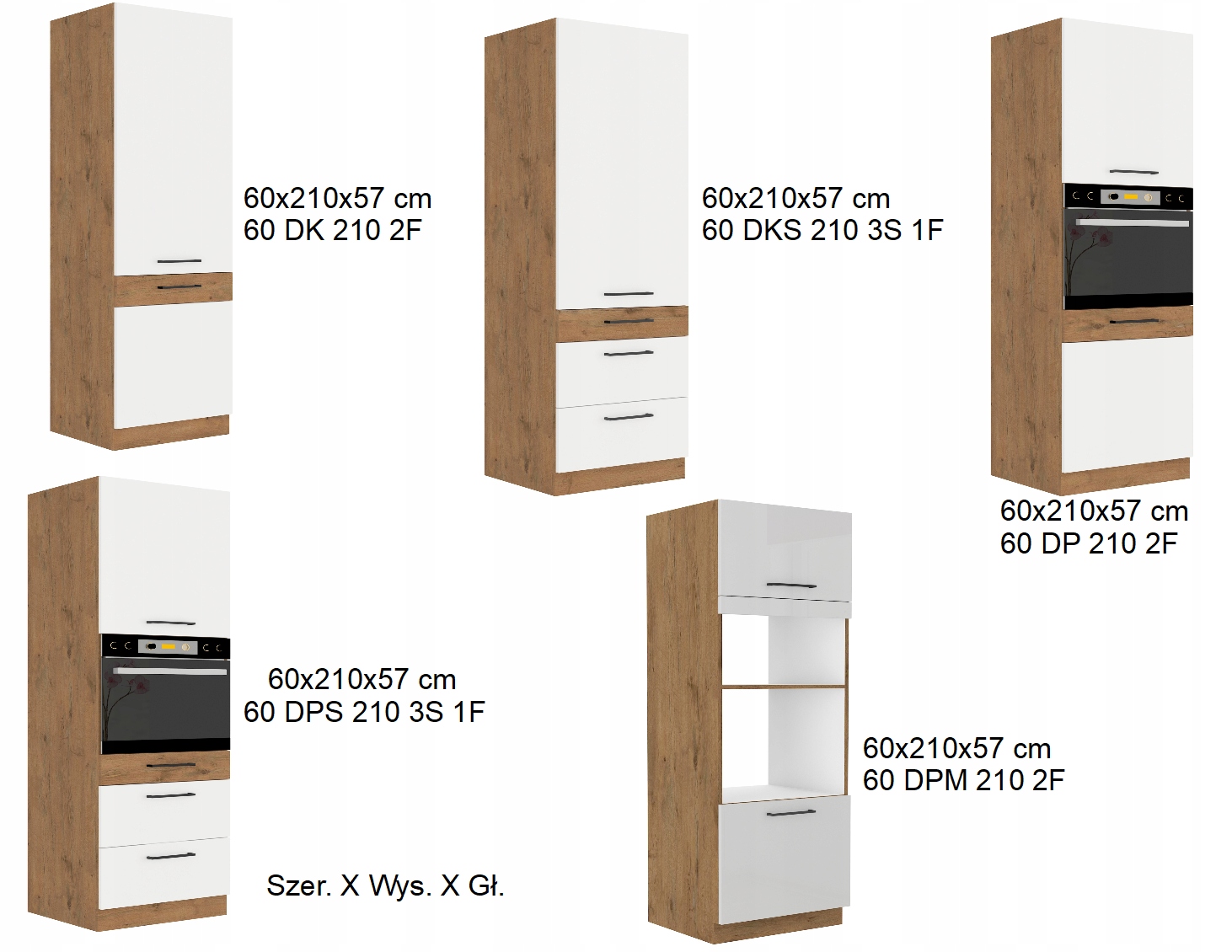 Szafka POŁYSK ALA pod zlewozmywak Wysokość mebla 82 cm