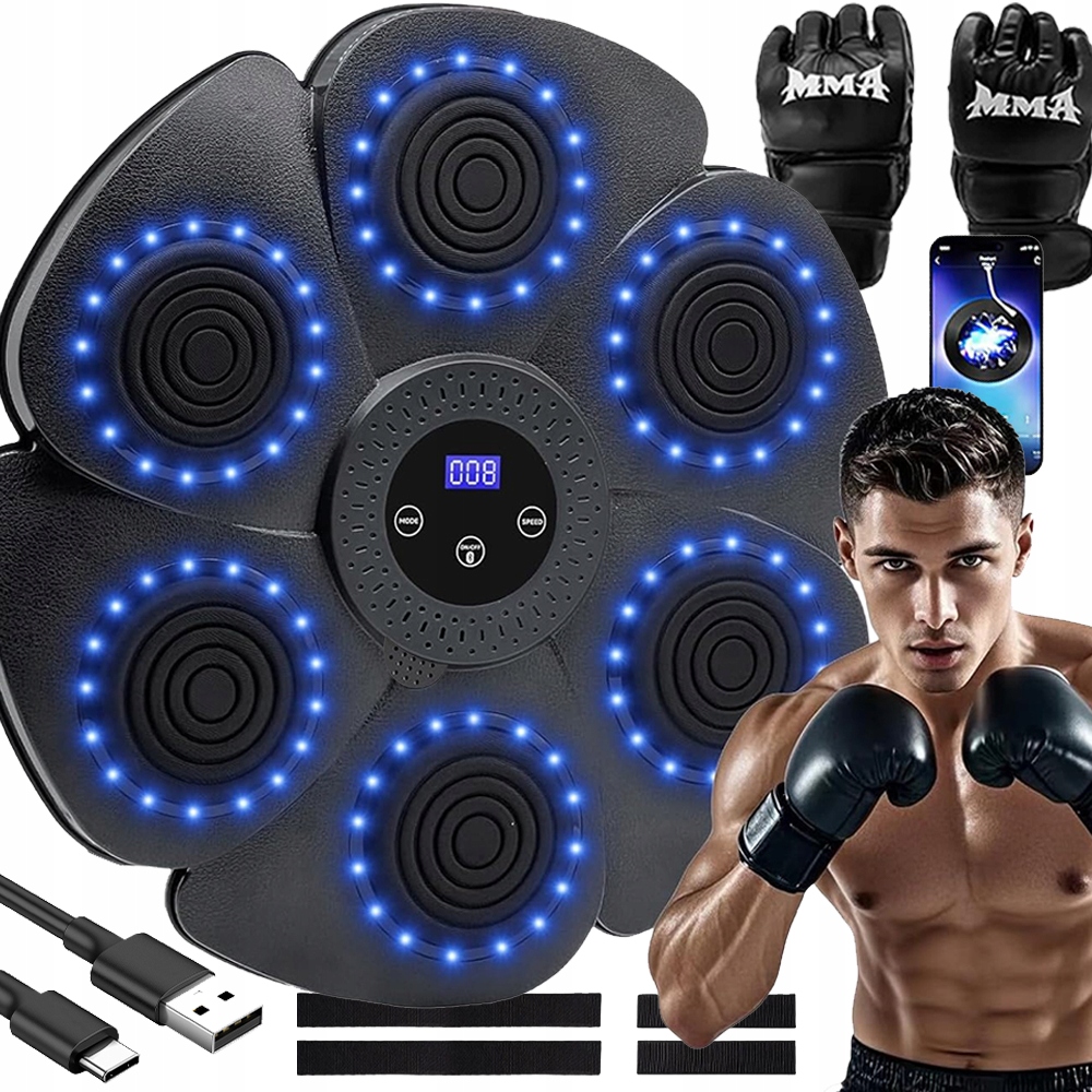 Zabawna Muzyczna Maszyna Bokserska Montowana Na Ścianie 9TRYBÓW