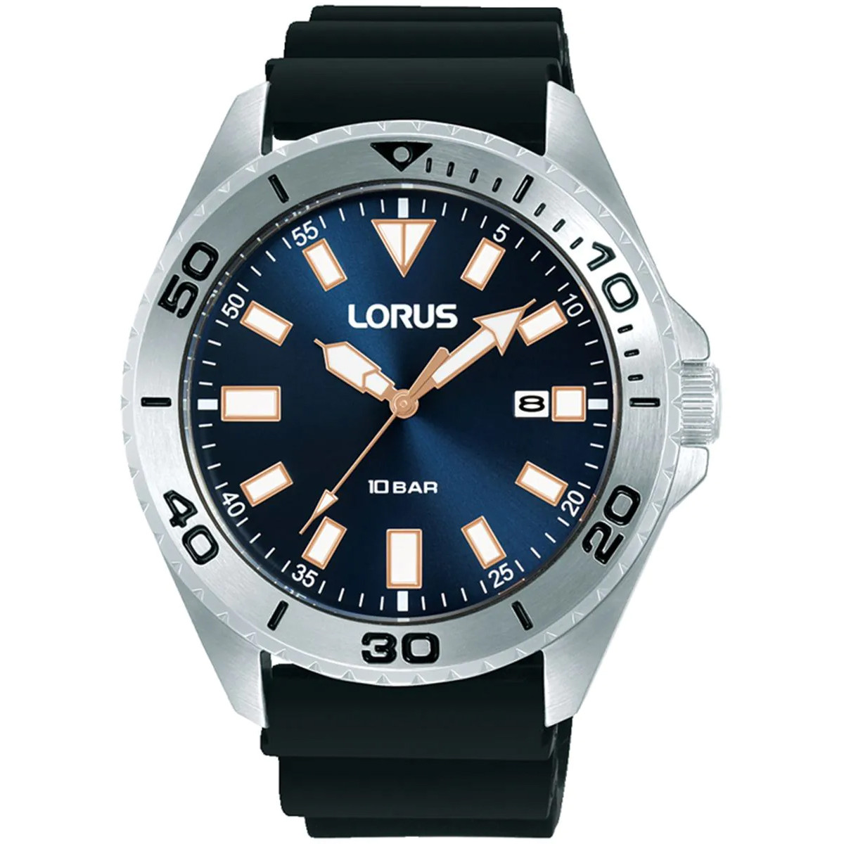 Pánské Hodinky Lorus RXH57KX9 s černým řemínkem