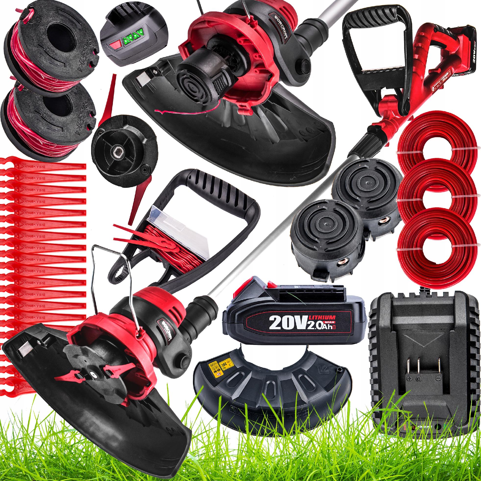 PODKASZARKA AKUMULATOROWA 20V KOSA BEZPRZEWODOWA KOSA + AKUMULATOR 2.0Ah