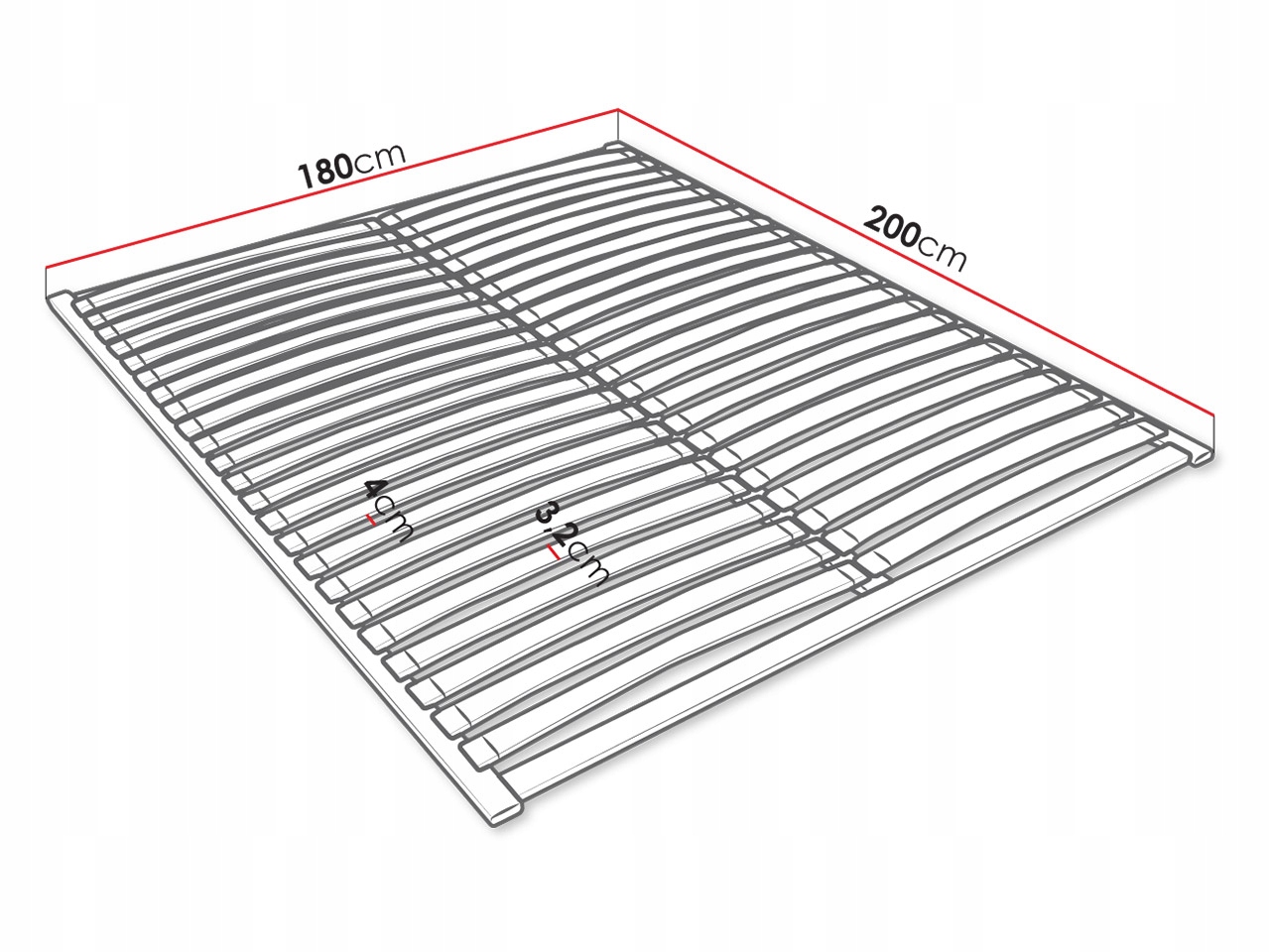Stelaż pod materac Wojtex Duo - rozmiar 180x200 EAN (GTIN) 5902928027891