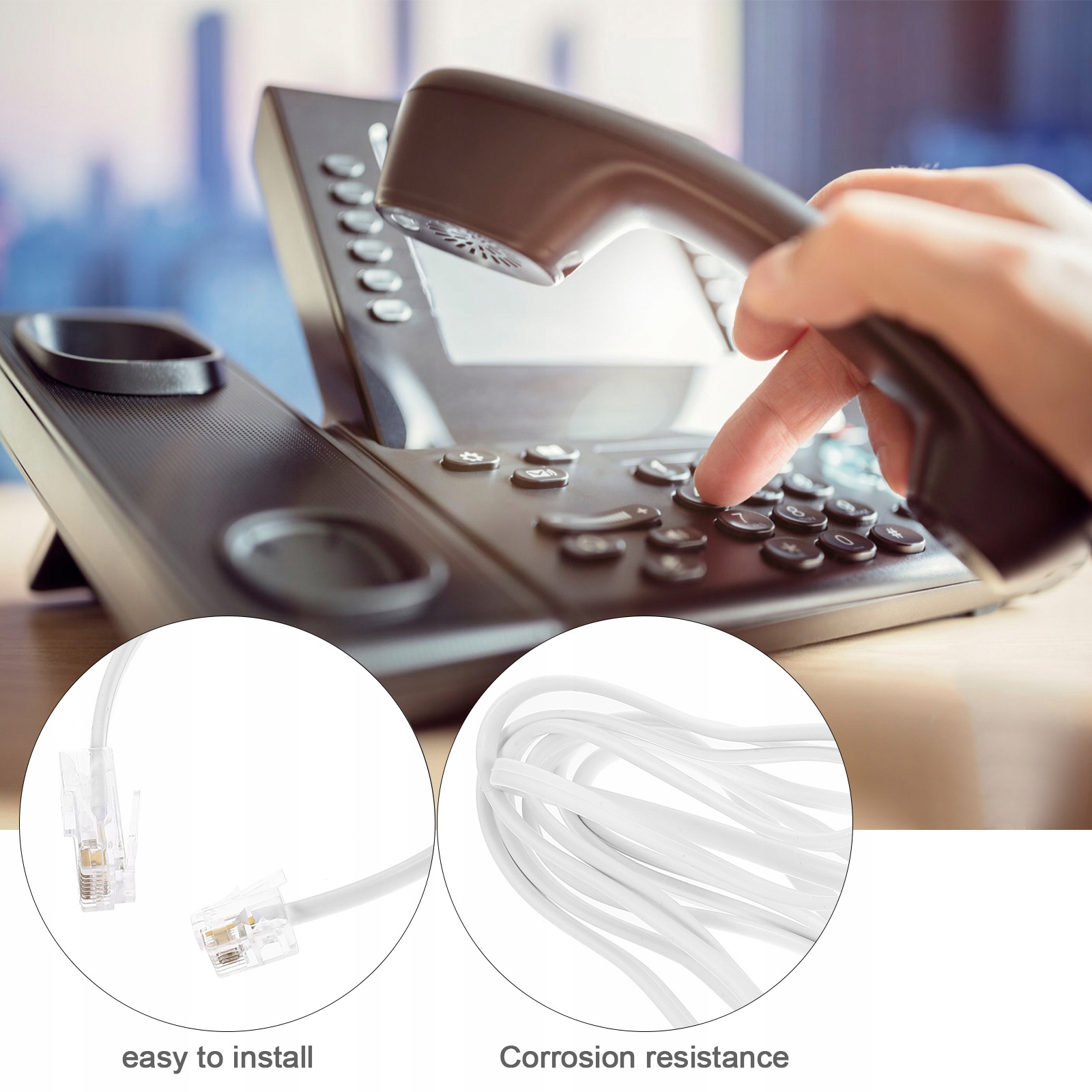 DO ADAPTERA KABLA TELEFONICZNEGO ETHERNET RJ11 Marka bez marki