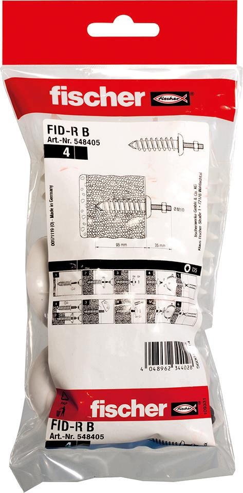 Kolíky pro izolaci Fid-r B 95 mm M10 4 ks Fischer