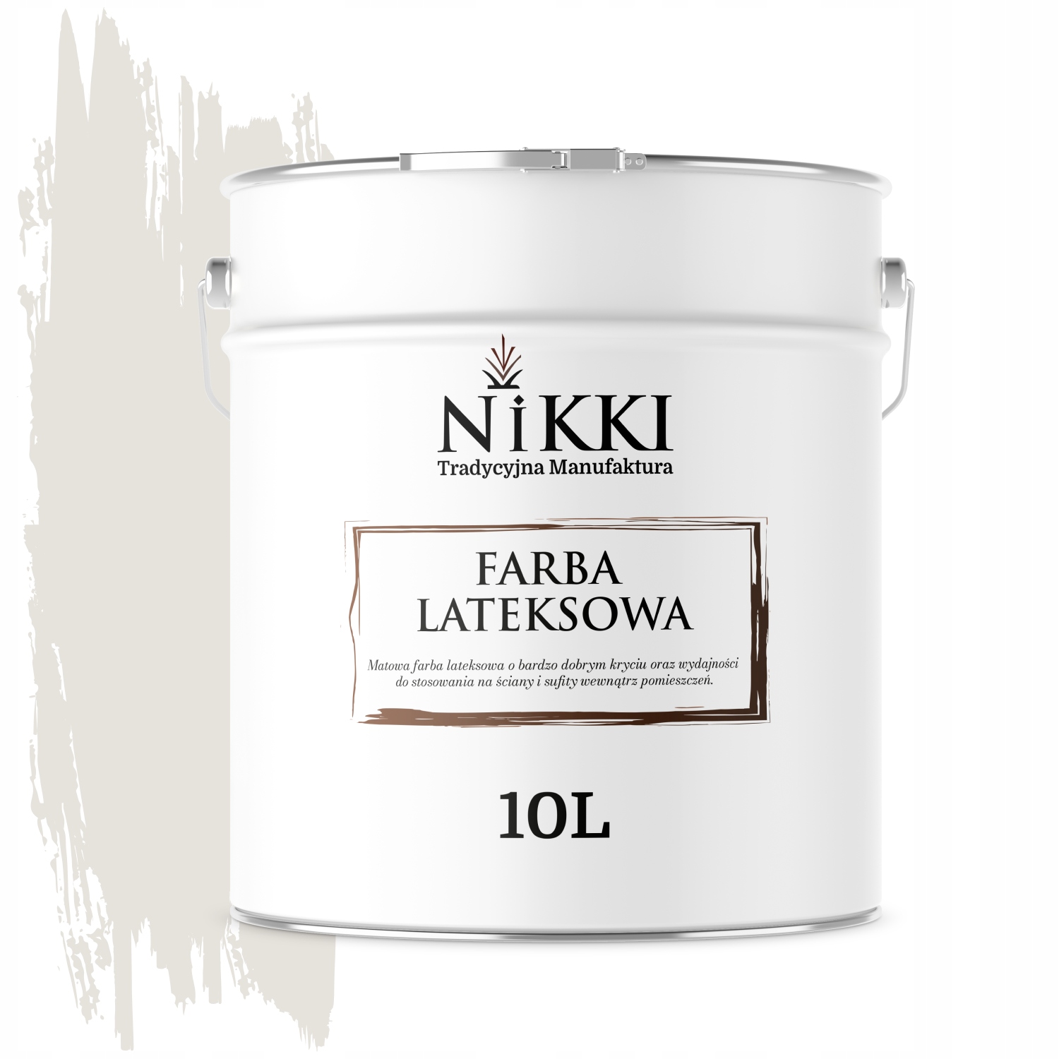 Latexová Farba Biela Zlomená Do Šedej H1276 10L Hlboká Matná Na Steny