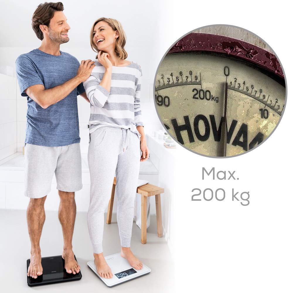 BEURER WAGA ŁAZIENKOWA GS 400 BIAŁA WYŚWIETLACZ XL 200KG — miniatura 5
