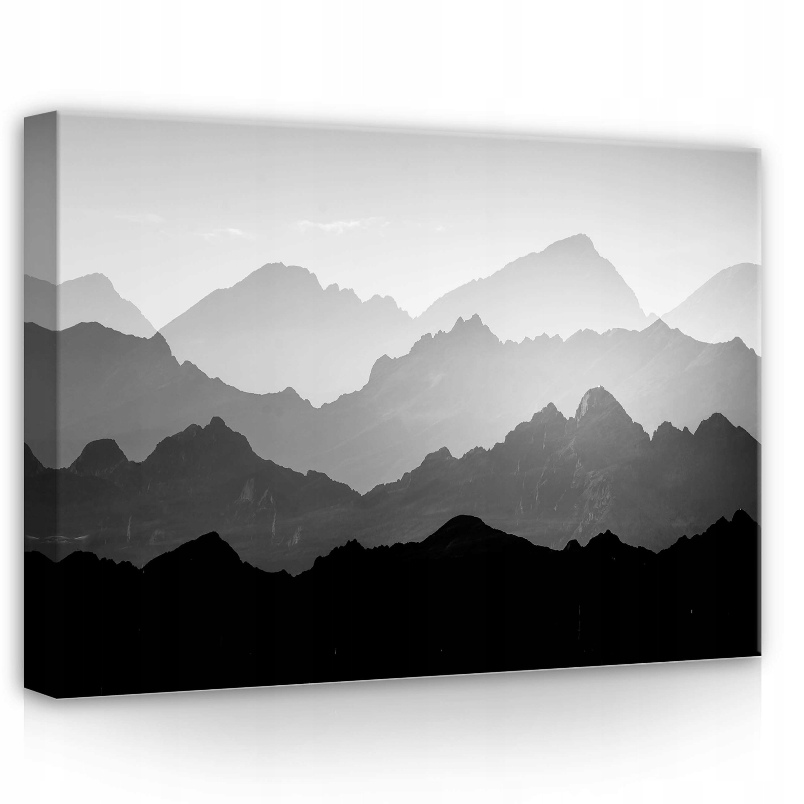 Obraz 70x50 Hory pohoří monochromatický mlha minimalismus příroda