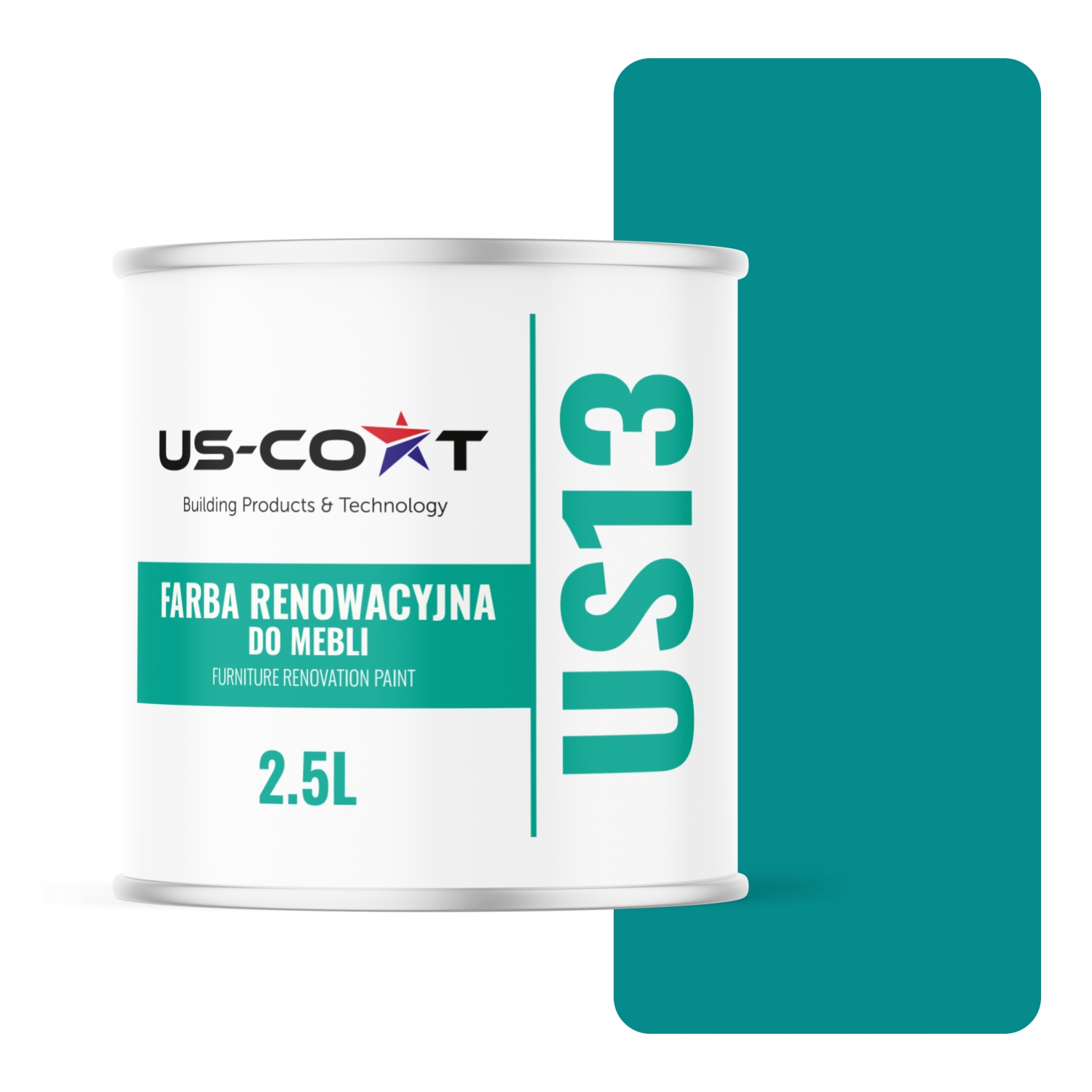 Farba Na Kuchynský Nábytok Predná Časť Modrá Tyrkysová Ral 5018 Polomatná 2,5 L