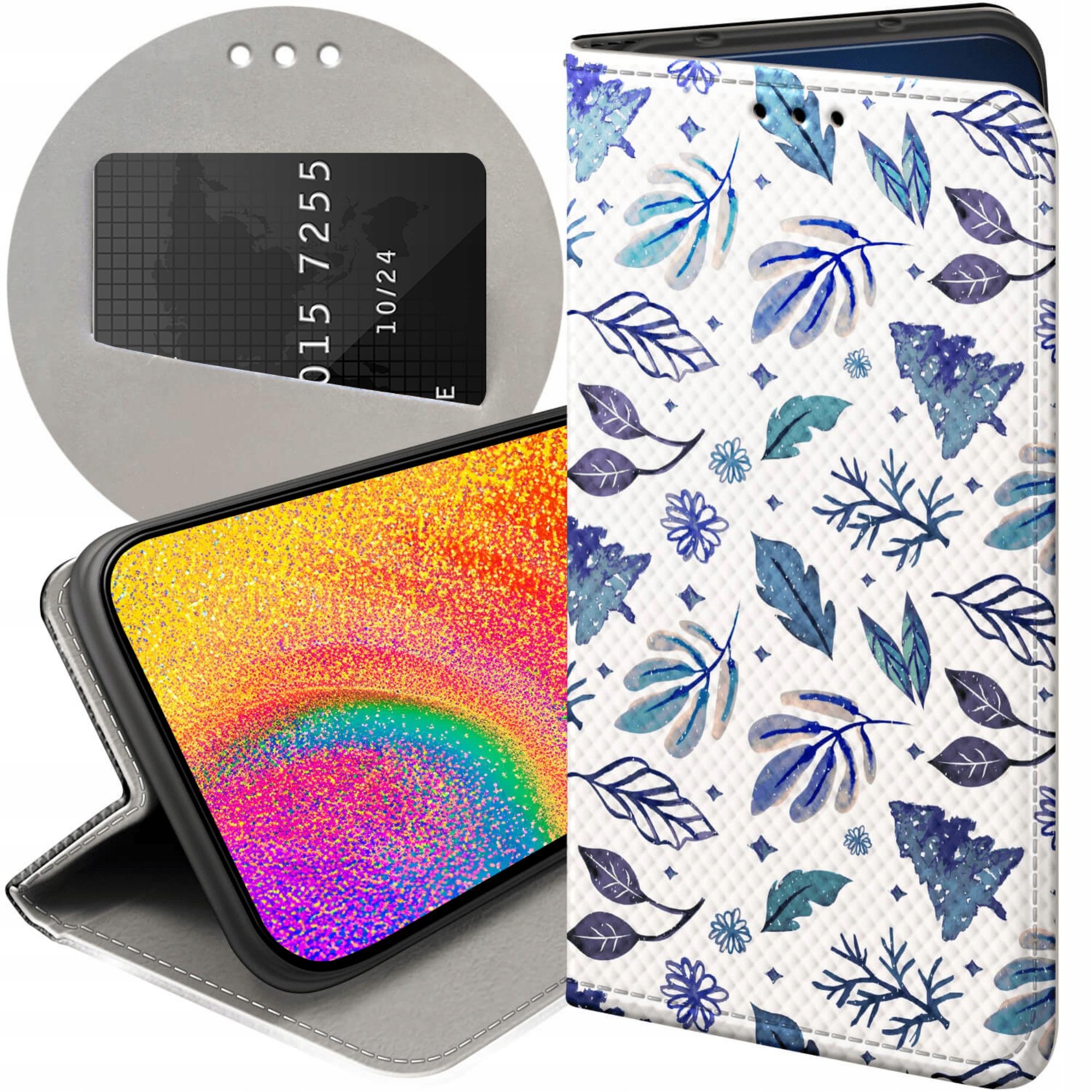 Etui Z Klapką Do Honor MAGIC7 Pro Zima Śnieg Śnieżynki Winter Futerał