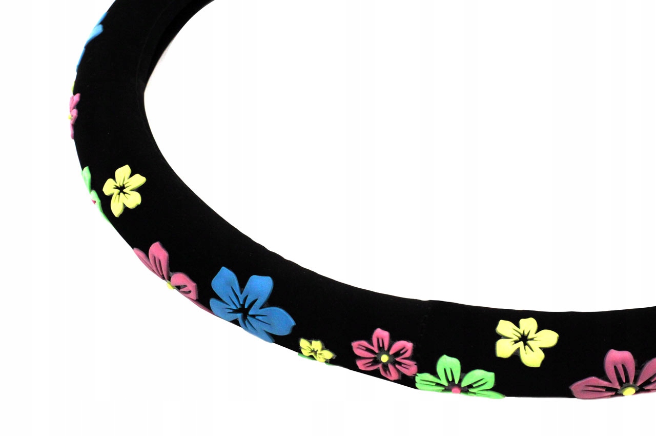 POKROWIEC NAKŁADKA NA KIEROWNICE ZAMSZ KWIATKI Producent inny