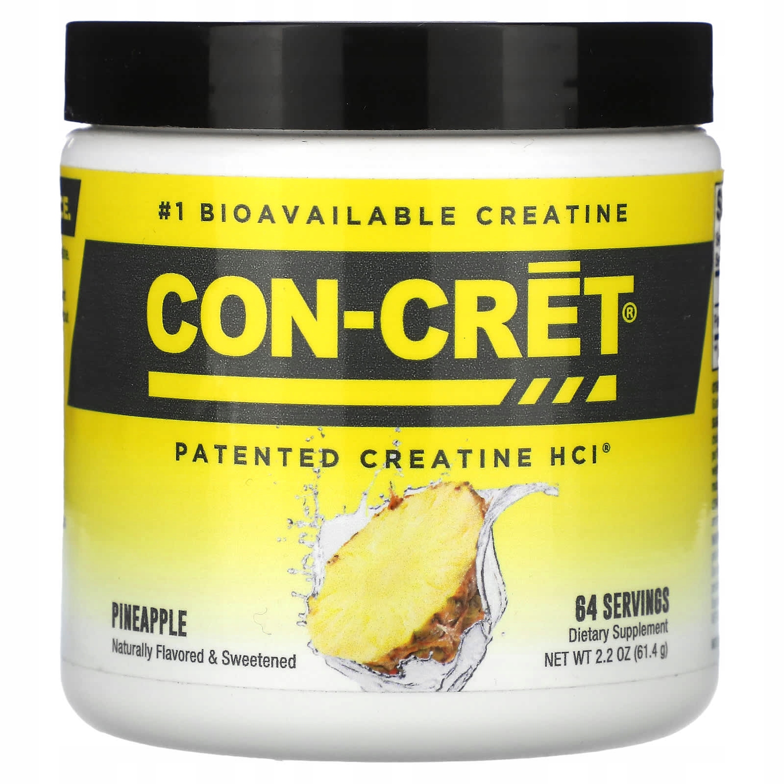 Con-Cret, Patentovaný kreatin hydrochlorid, ananas, 2,2 uncí (61,4 g)