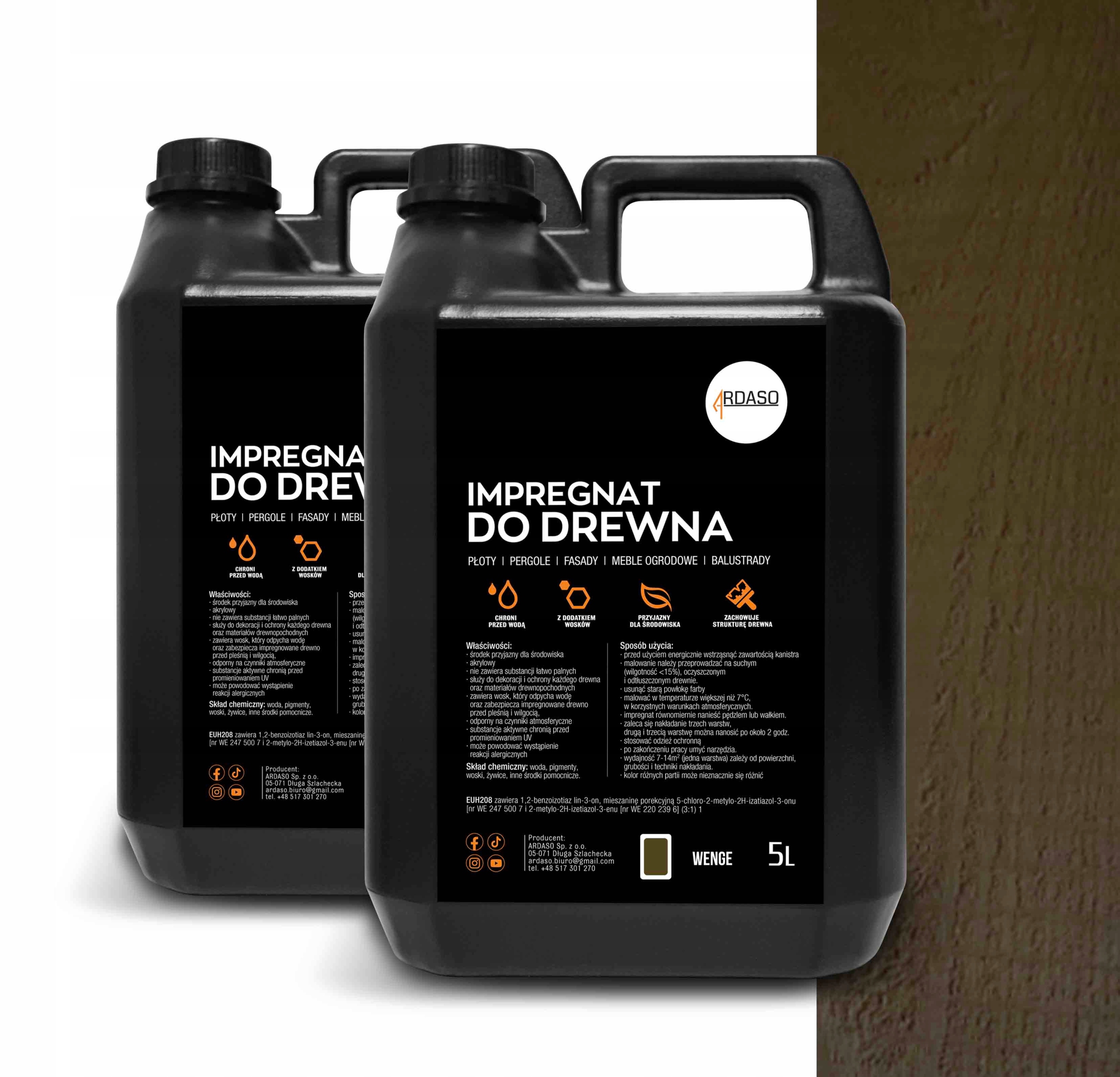 Impregnat barva na dřevo Wenge 10 l