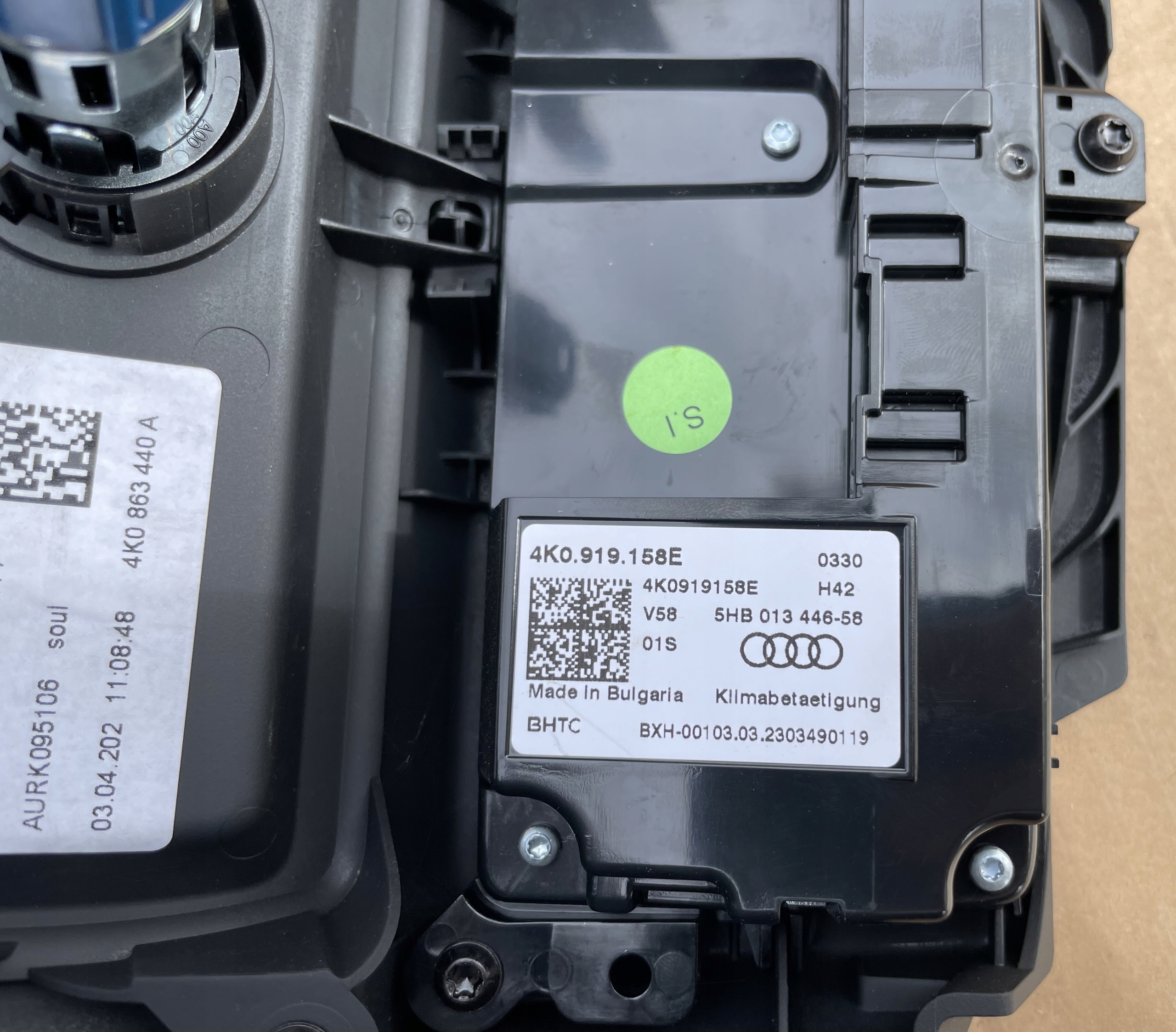 Klima TUNELU PANEL KLIMY heck AUDI A6 C8 4K0863440A IDEAL ORYG 4K0919158E