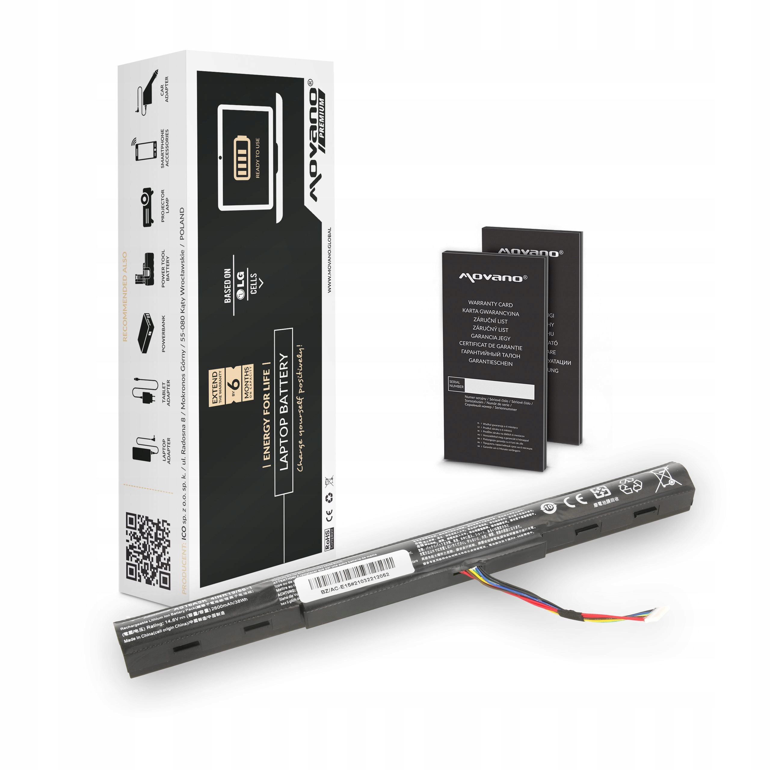 Baterie Movano pro Acer Aspire E5-475 E5-575