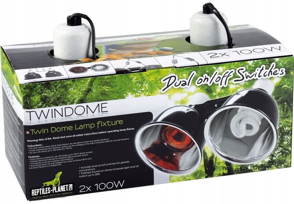 Levně Osvětlení Dvojitá objímka s reflektory Twindome 14 x výška 16 cm