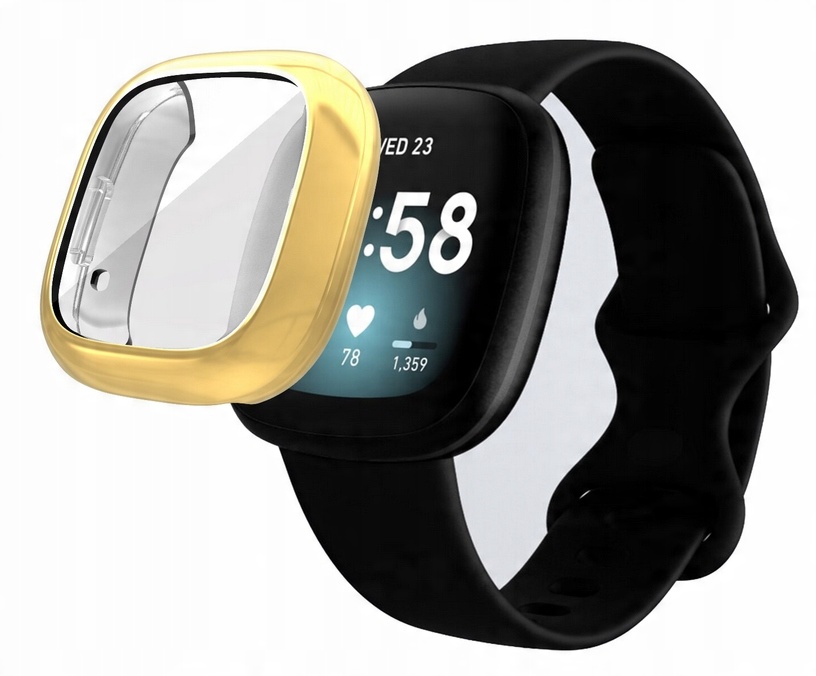 

Etui 2w1 Metalic Przód Boki FitBit Sense Versa 3