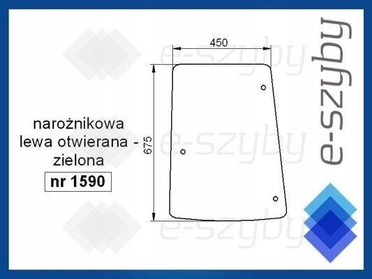 sklo New Holland T4.85 T4.95 T4.105 boční levé