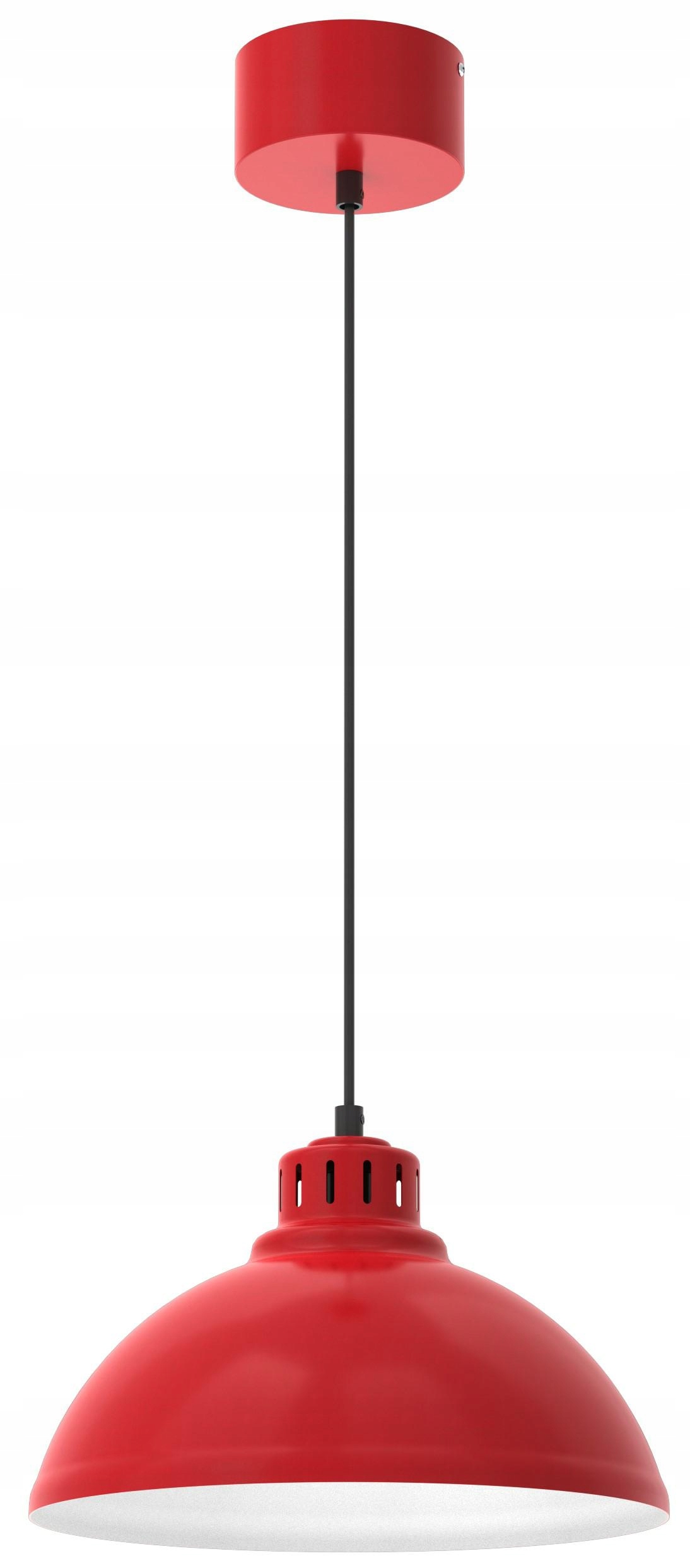 Závěsná lampa Sven Červená Bílá, stylový doplněk v červeném odstínu