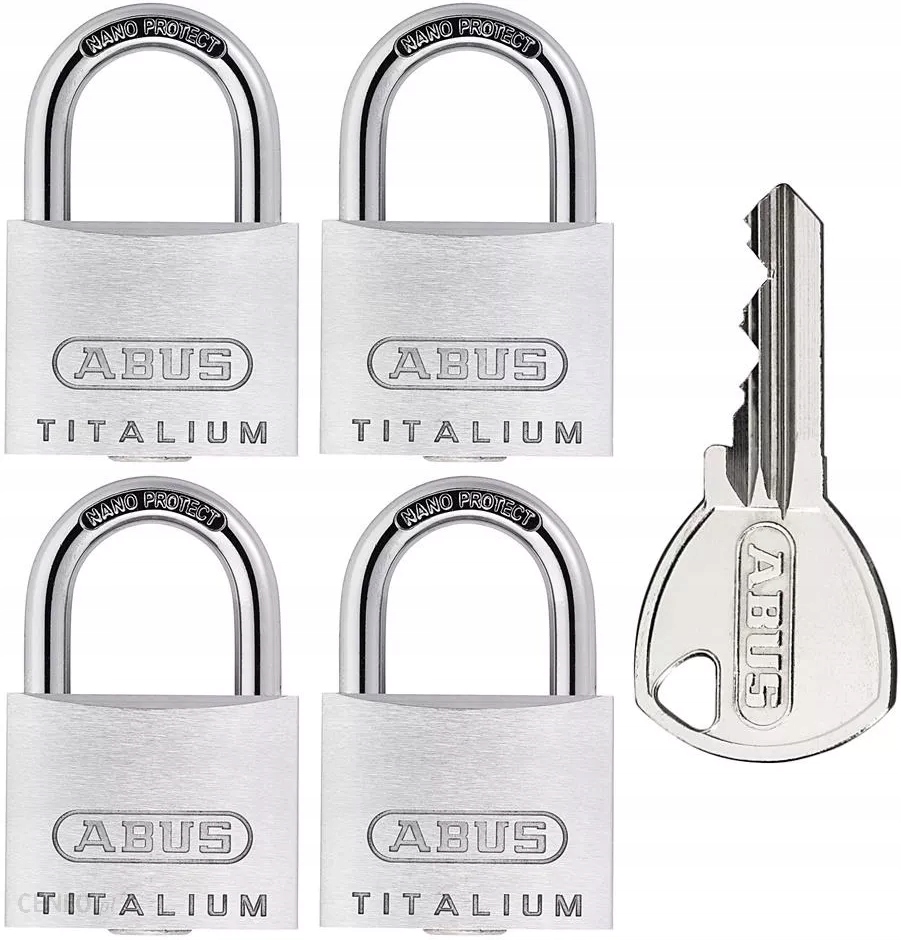 Visací zámek Titalium Abus 4 x 727TI/40 Quada