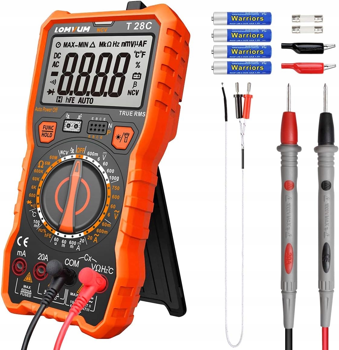 Lomvum T28C 6000 digitálny elektrický multimetr True Rms merač prúdu