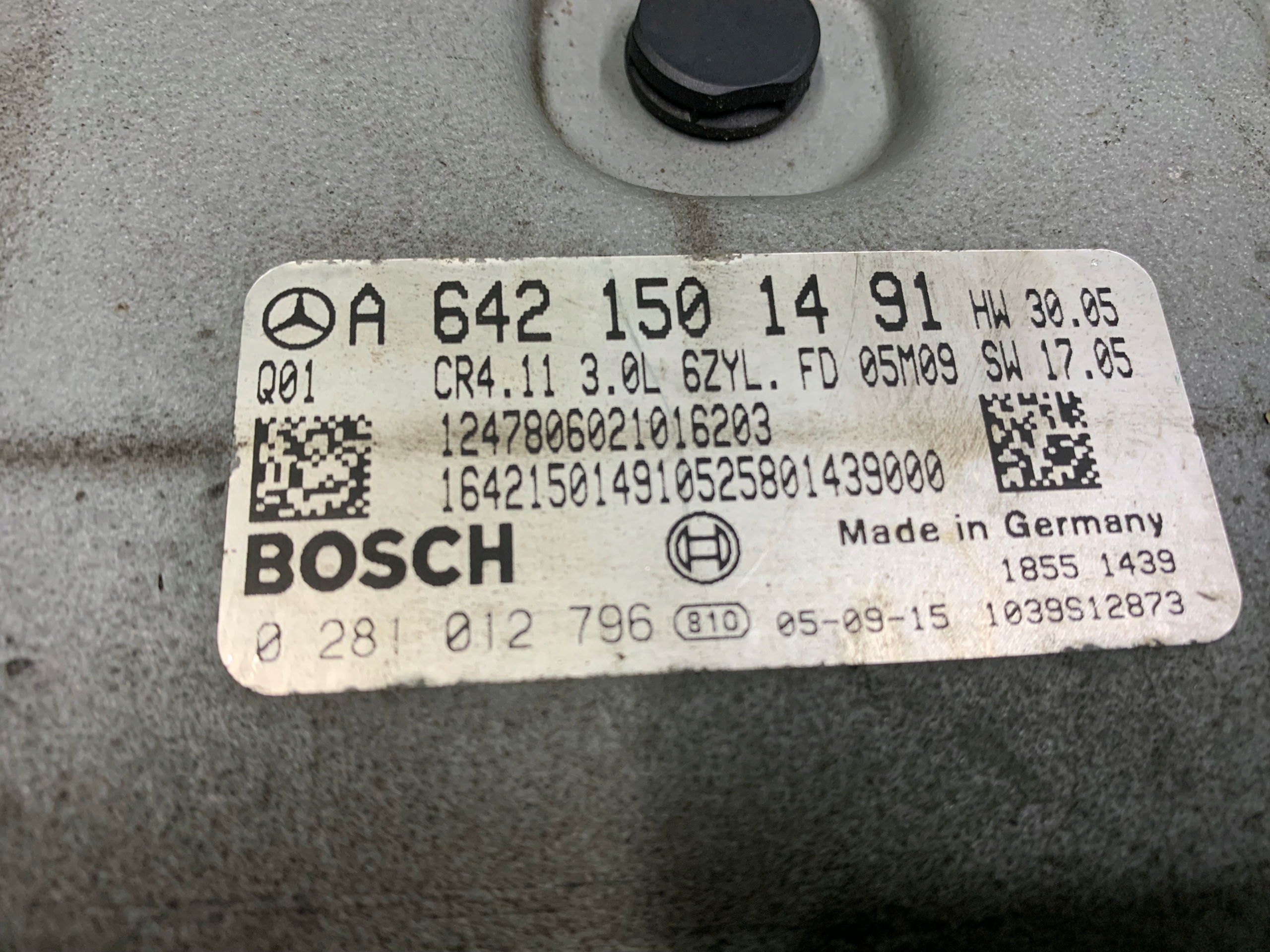 computer, control unit MERCEDES-BENZ KLASA R A6421501491 0281012796