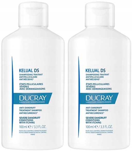 Ducray Kelual Ds szampon przeciwłupieżowy 2 x 100 ml