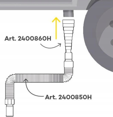 ADAPTER DO OPROZNIANIA ZBIORNIKA SZAREJ WODY EAN 8715133042934