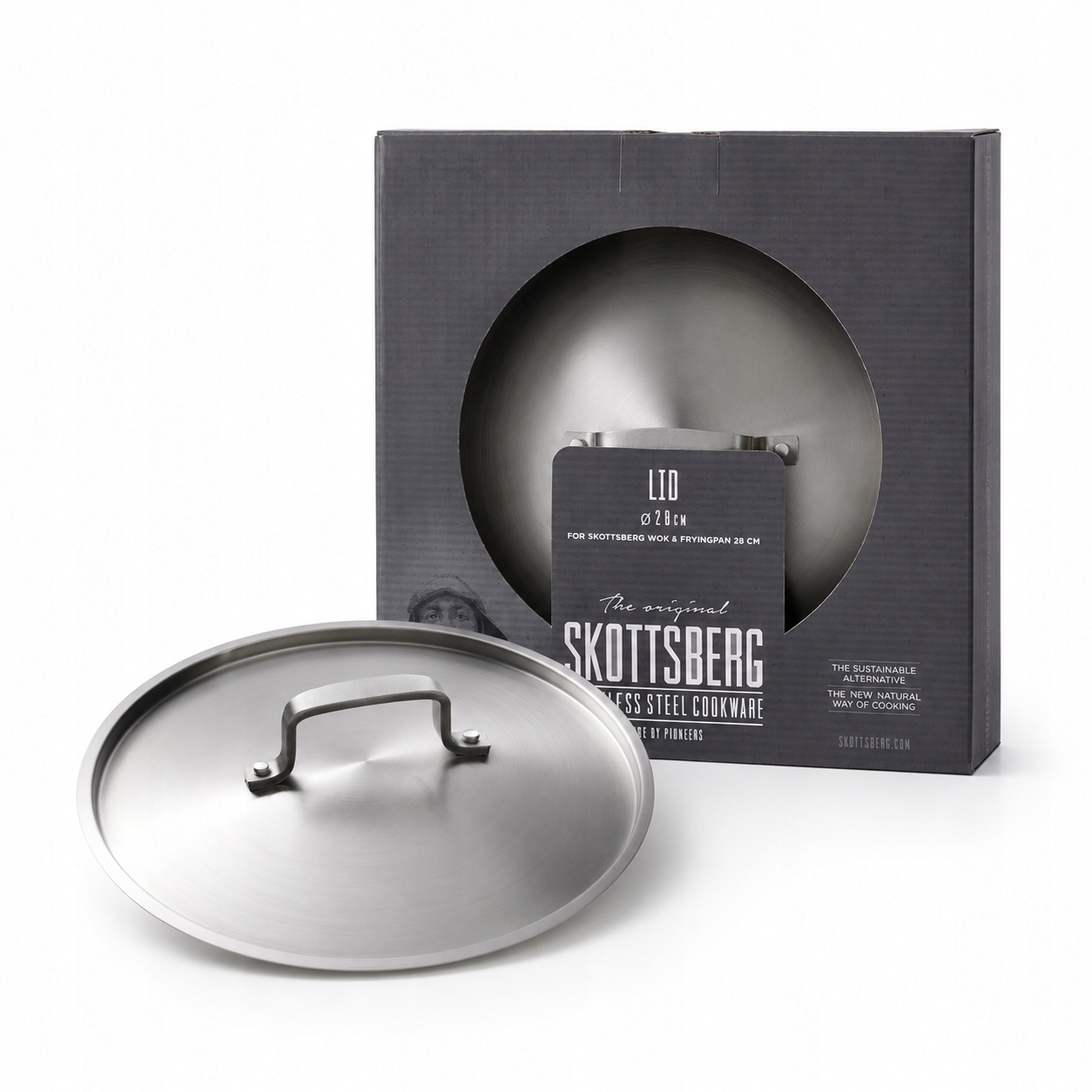 Pokrywka do Patelni 28 cm Ze Stali Nierdzewnej Skottsberg Stainless Steel