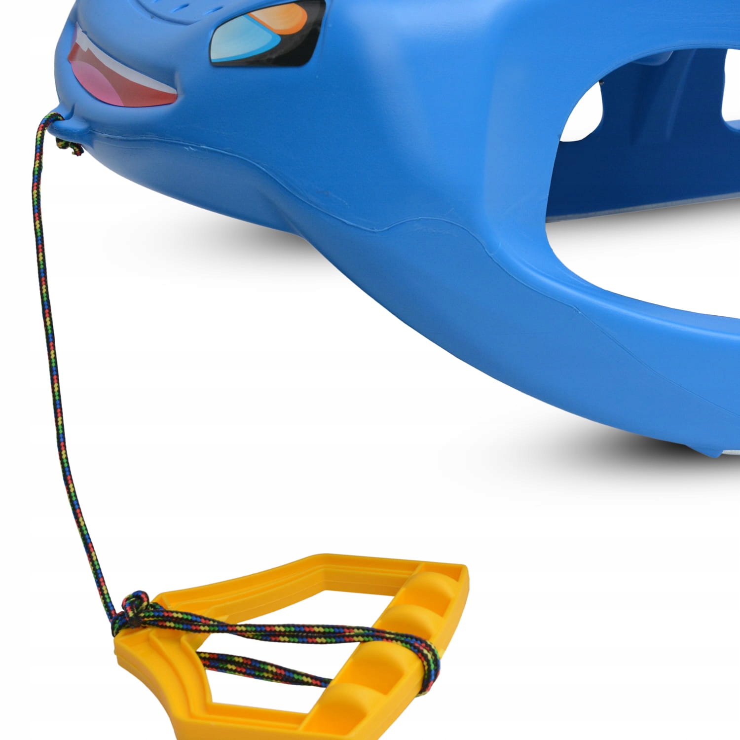 SANKI AUTO autko z linką SAMOCHÓD niebieski ze SZNURKIEM dla DZIECI MOCNY Materiał Plastikowe