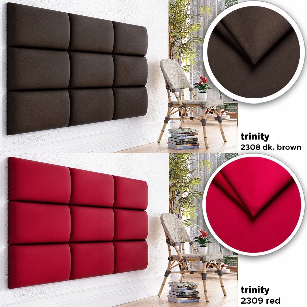 Panele ścienne 40x30 dekoracyjne ZAGŁOWIE OPARCIE Kolor obicia inny kolor