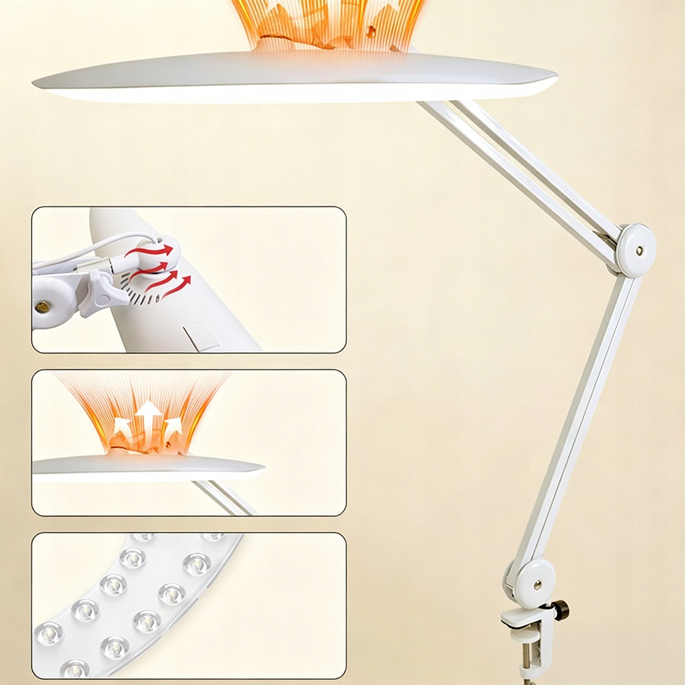 Profesionální servisní a kosmetická Led lampa 24W Clip