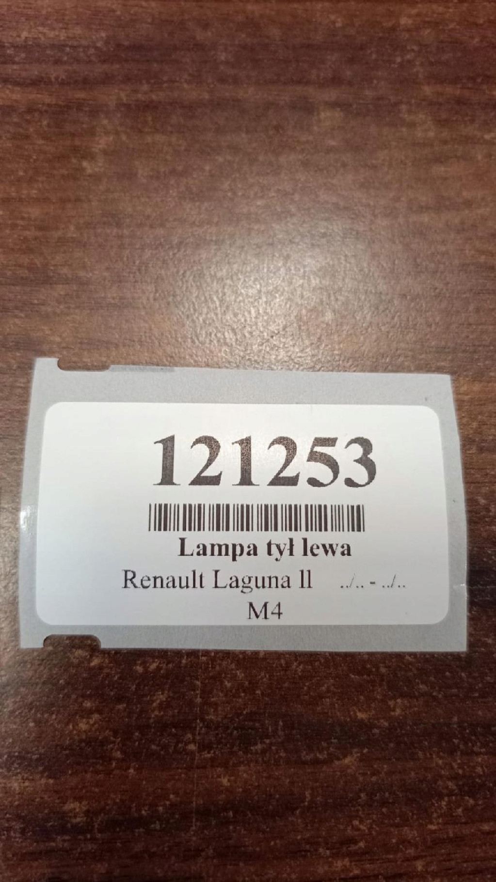 RENAULT LAGUNA II light left rear part to the bonnet 8200002475