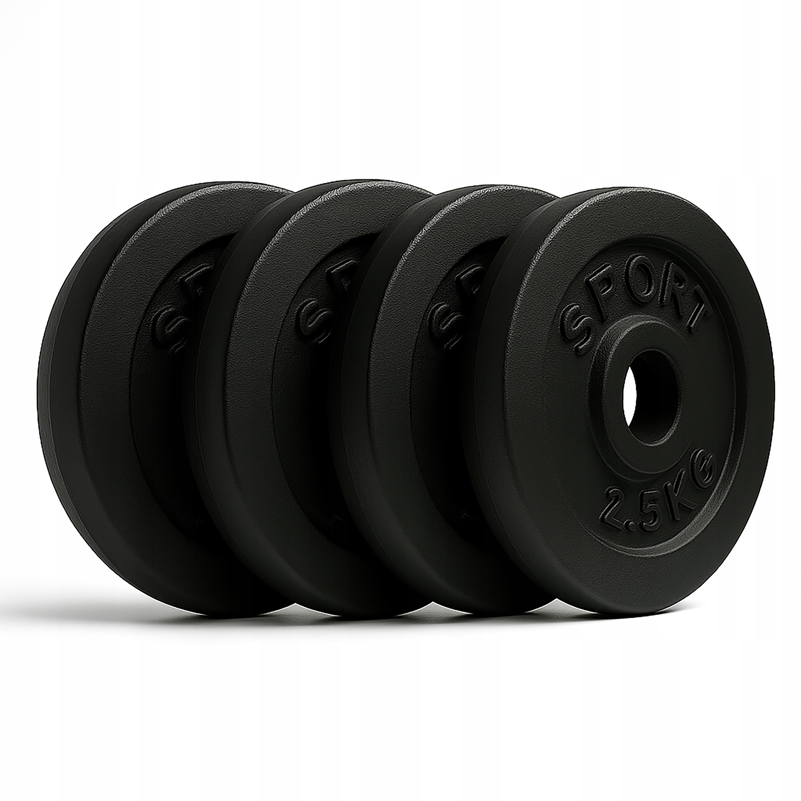 Obciążenie Żeliwne 4x2,5kg Zestaw 10kg talerz 28mm