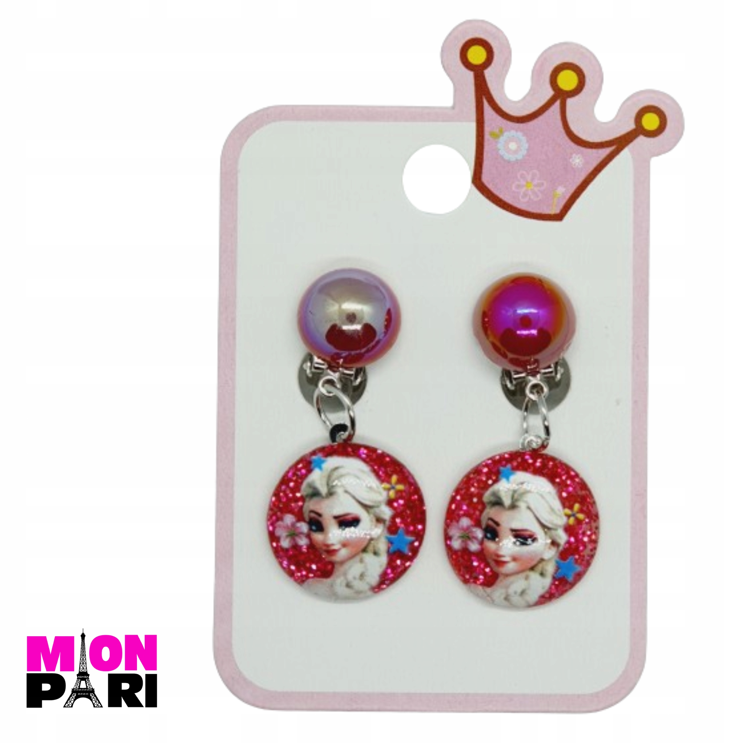 KLIPSY KOLCZYKI DZIECI DZIEWCZYNKI KRAINA LODU