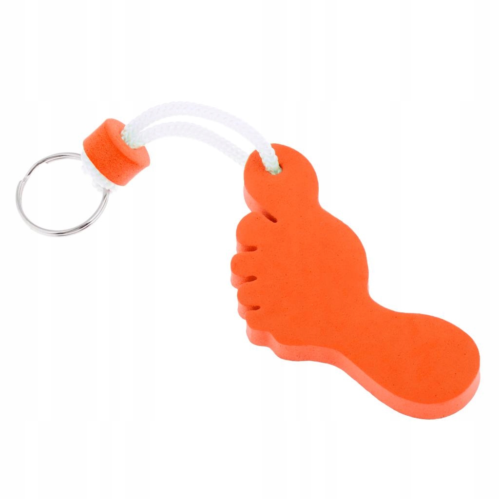 Floating Keyring Float Floatation Keychain Orange Długość 12 cm