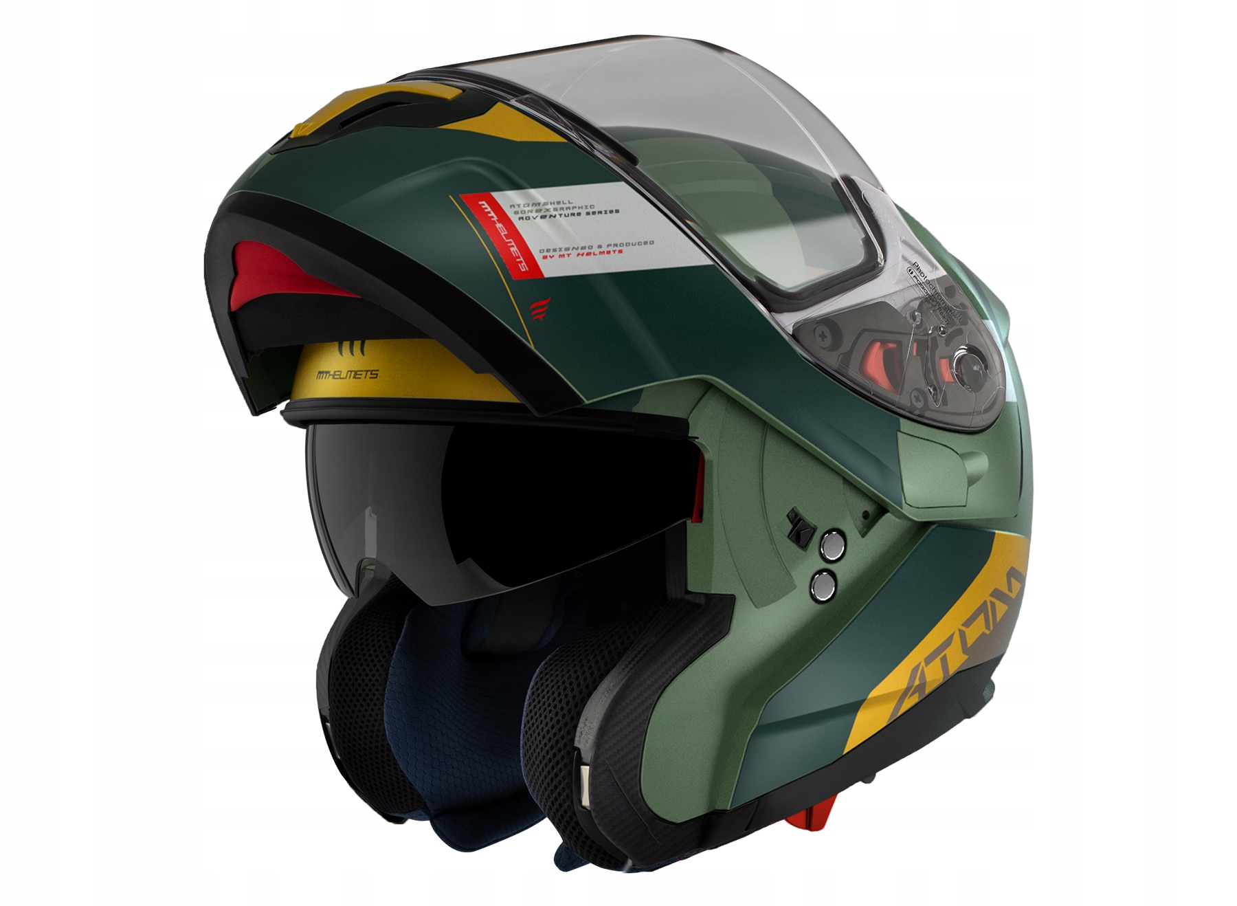 MT Atom SV Gorex C6 kask motocyklowy żółto-zielony Rozmiar: XS Rozmiar XS