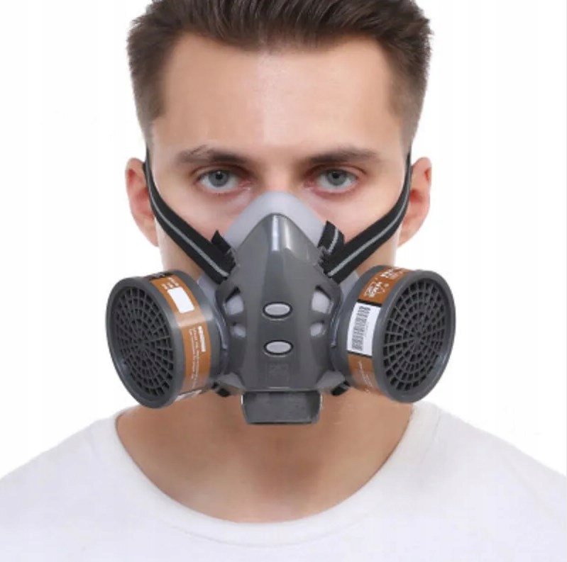 PEŁNOTWARZOWA MASKA 8201 PRZECIWGAZOWA GAZOWA GOGLE OCHRONNE FARBA W SPRAYU Rodzaj przeciwgazowa