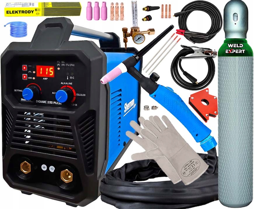 SPAWARKA MMA Z ZESTAWEM TIG SHERMAN DIGIARC 200A