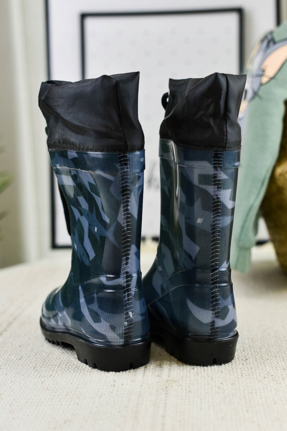 Kalosze dziecięce Moro niebieskie (25) Kolor niebieski