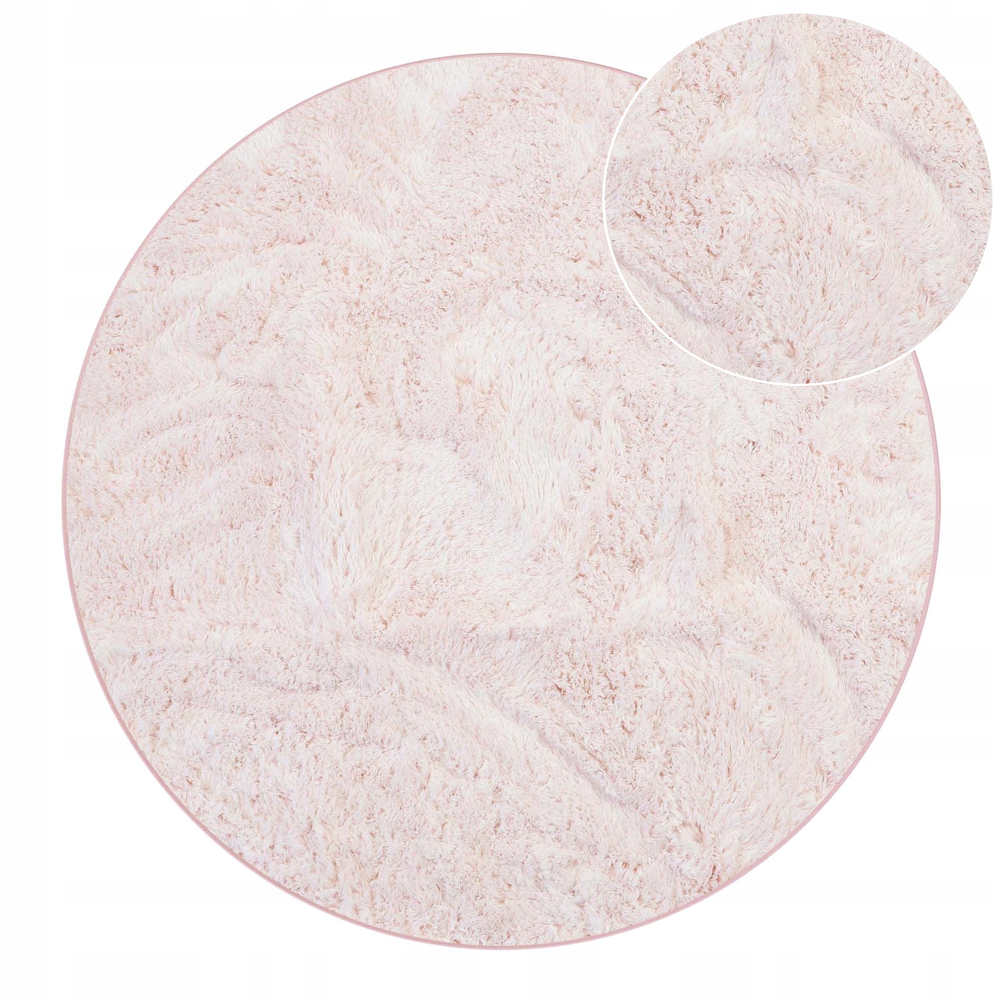 Koberec Softi Měkký plyšový Kulatý protiskluzový pro praní 100 cm
