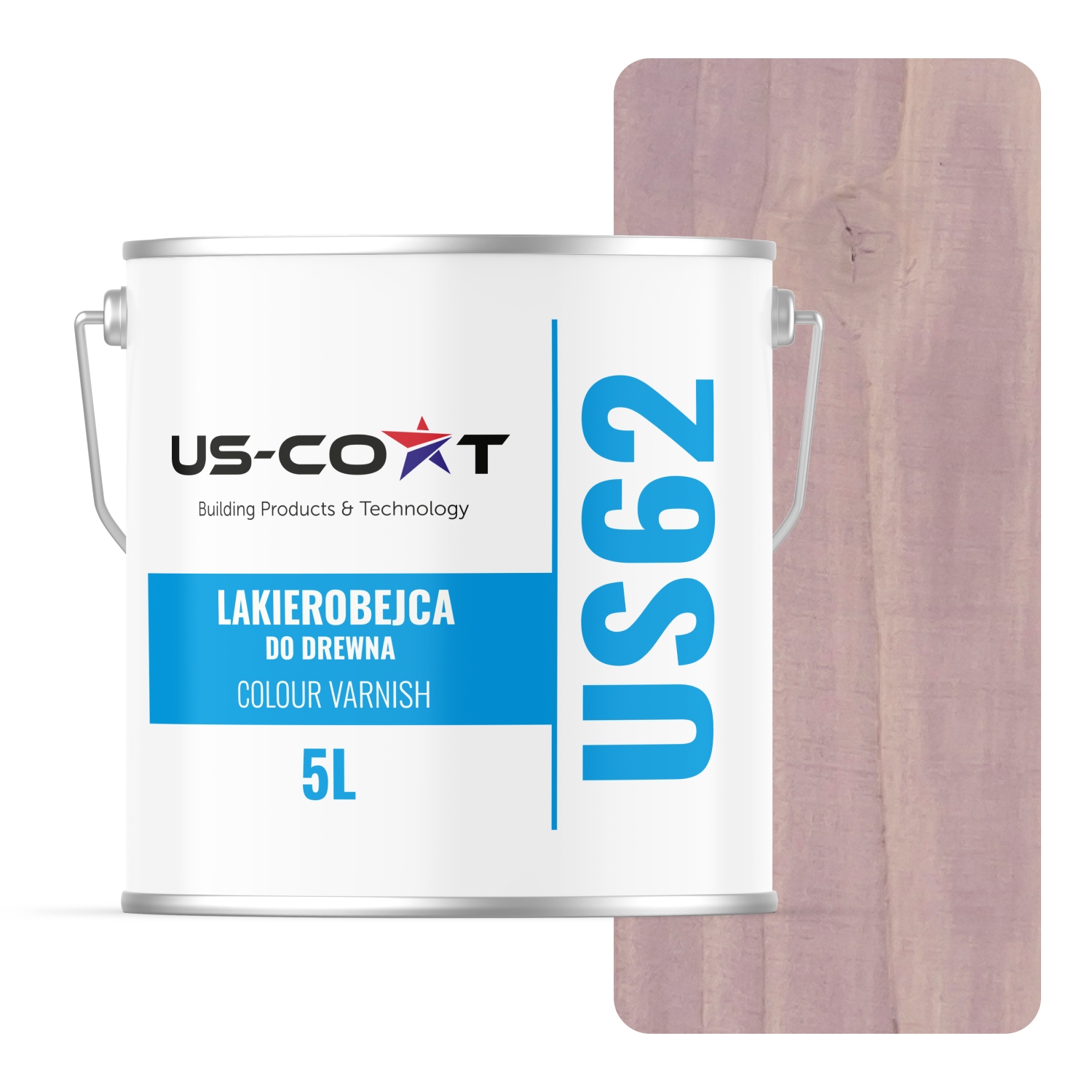 Laková Farba Na Drevo 3V1 Lazúra Farba Pudrová Ružová Polomatná 5 L Ochranná