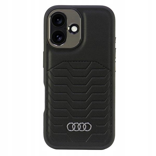 Audi krytka Synthetic Leather MagSafe pro iPhone 16 Plus 6.7" černá