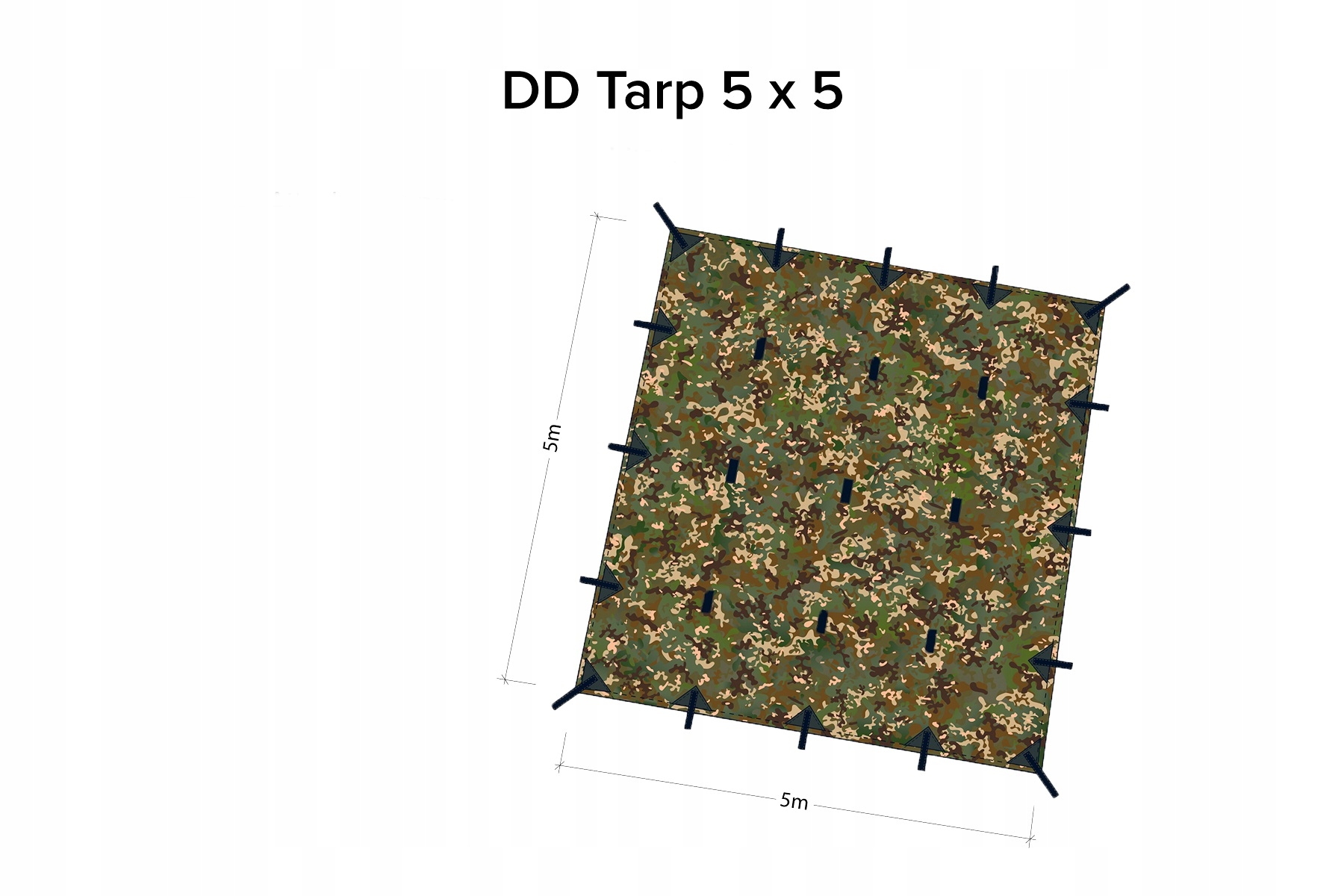 Tarp DD Hammocks 5x5 kamuláž MC multicam