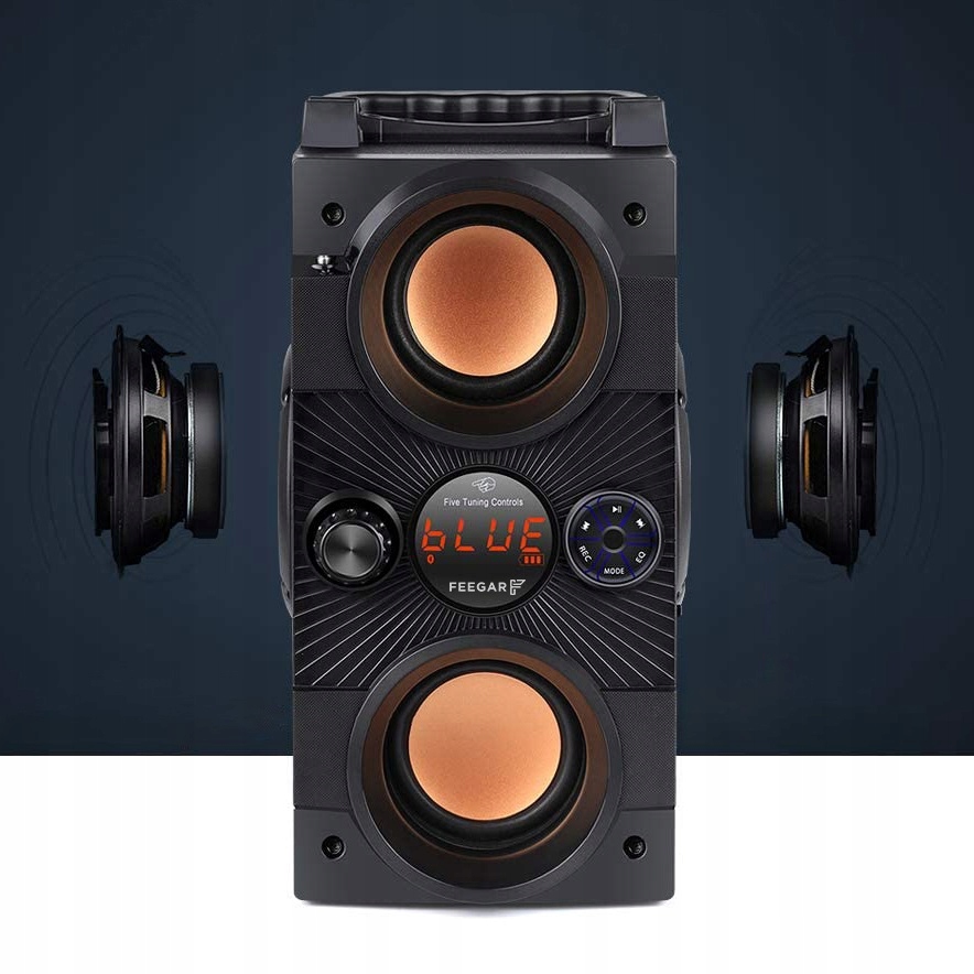 Głośnik Bluetooth Feegar Mikrofon Radio USB SD AUX Kod producenta FEE-00700