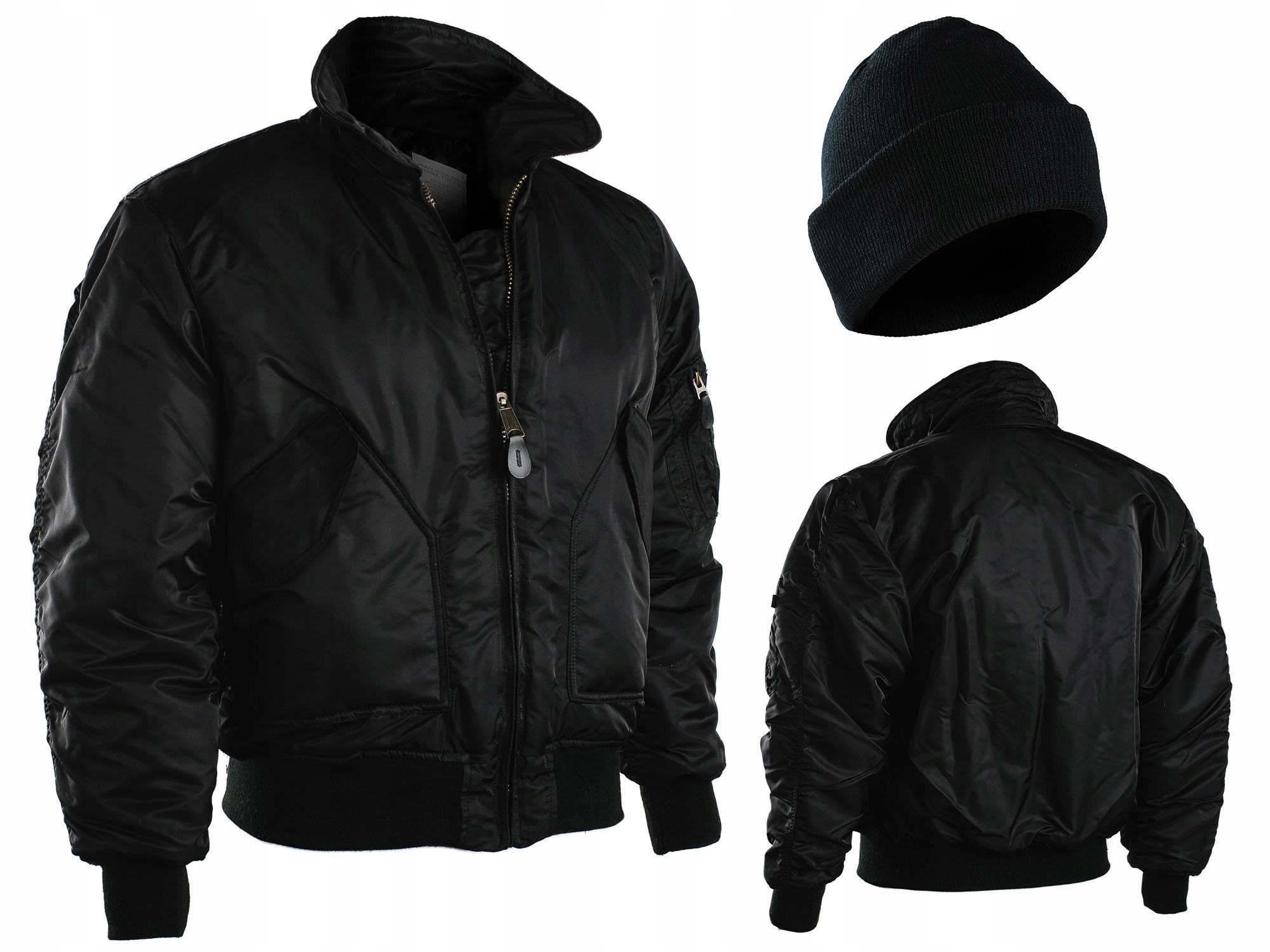 Pánská vojenská bunda Cwu Basic Flyers Flek Mil-Tec voděodolná černá M