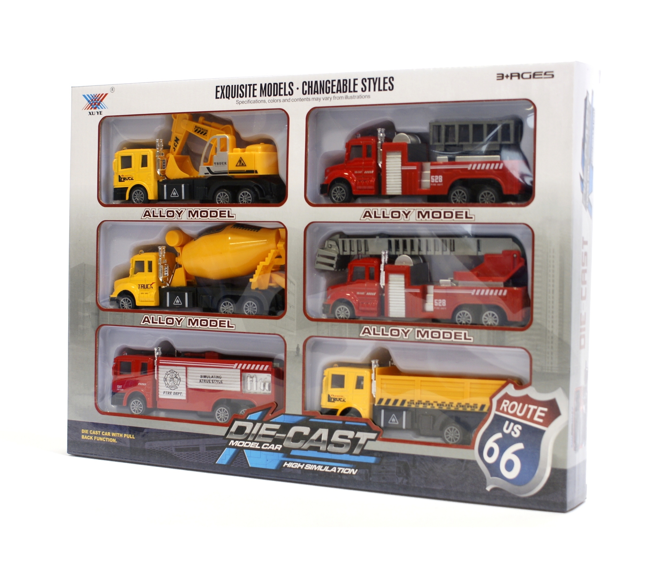 

Zestaw Resoraków samochody metalowe 6 Sztuk