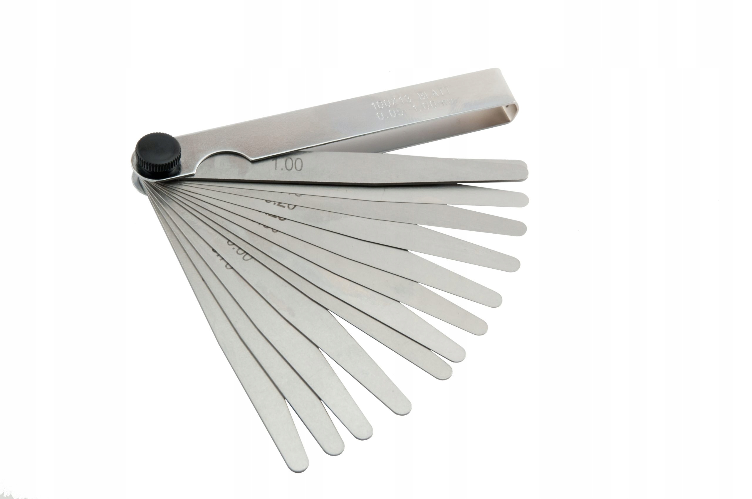 

Szczelinomierz Listkowy 0.10-1.00mm 10 Płytek