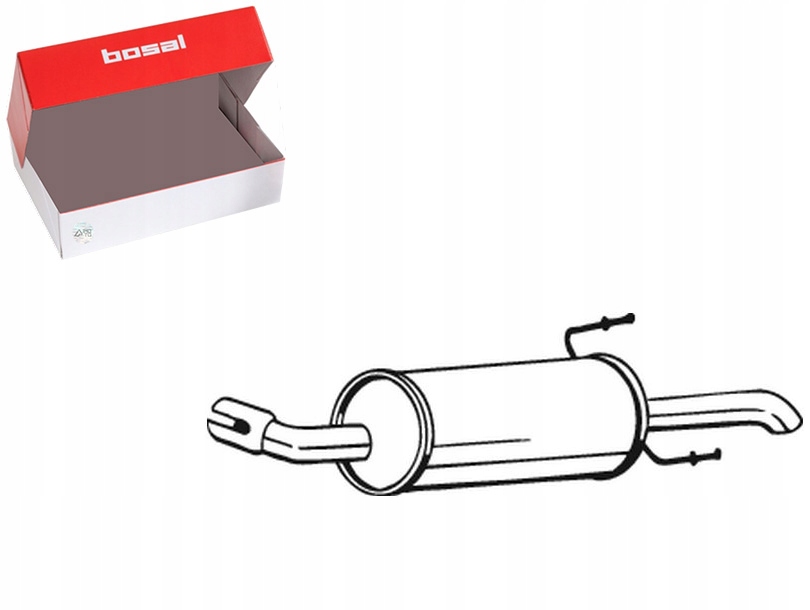 TŁUMIK UKŁADU WYDECHOWEGO TYŁ OPEL ASTRA G 1.4 02.98-12.09 BOSAL