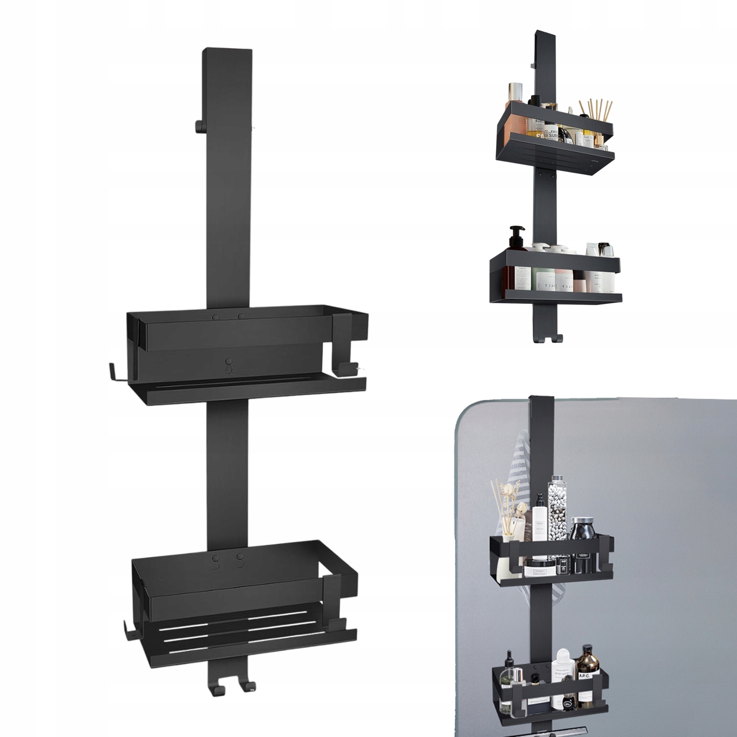 Závěsná Koupelnová Polička Pod Sprchu Loft Z Zesílené Nerezové Oceli