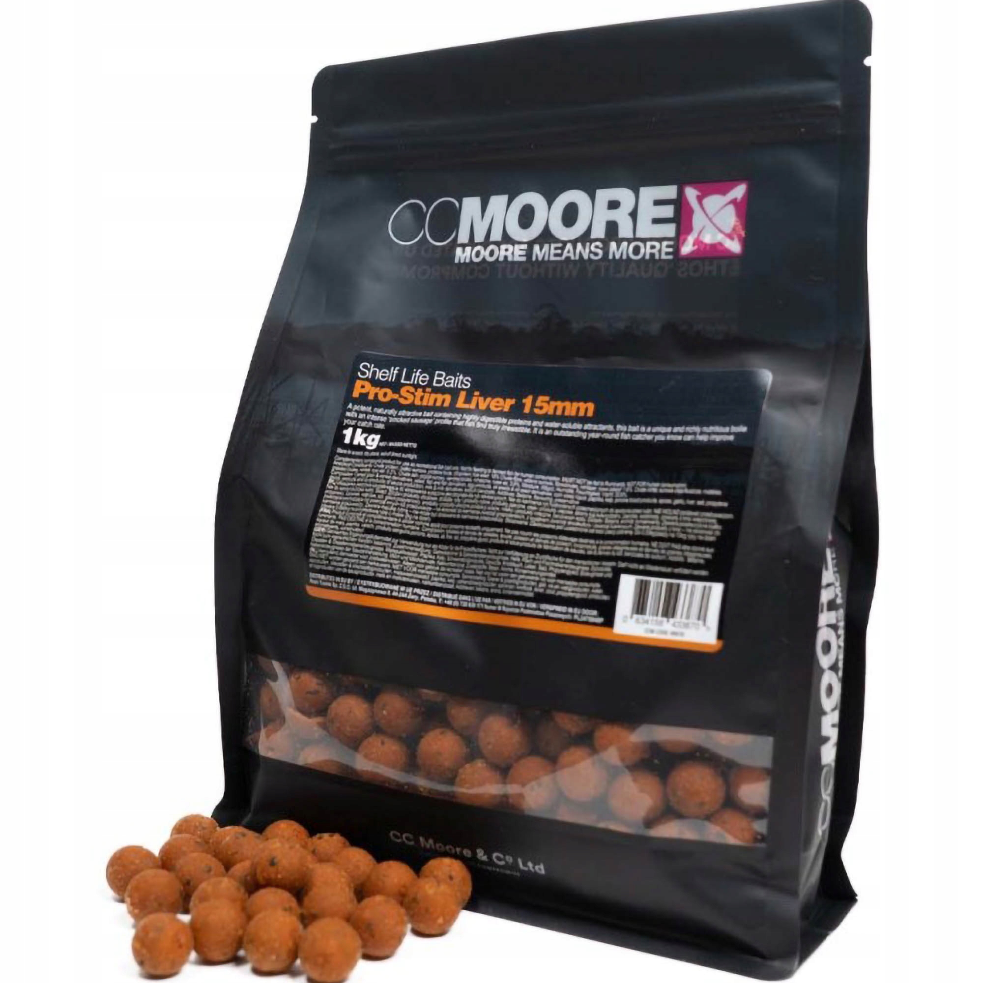 CC Moore Pro-stim Liver 10 mm 5 kg Návnadové proteinové kuličky