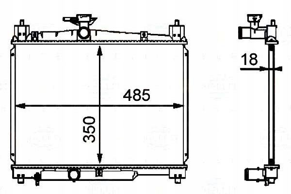 BEHR HELLA CHŁODNICA TOYOTA YARIS 1,0/1,3